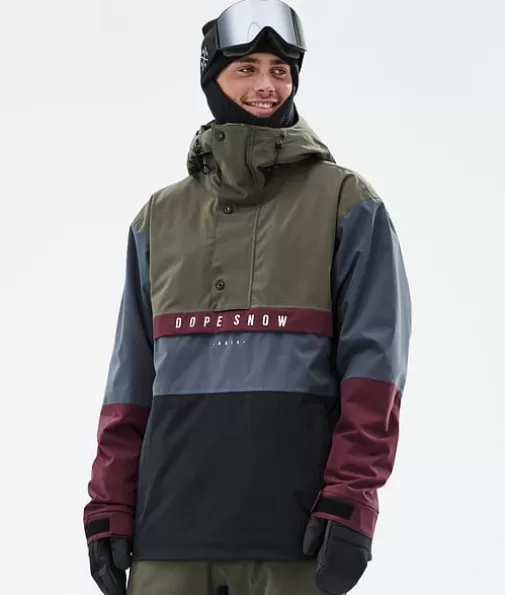 Ski Jassen<Dope Snow Legacy Track OIiveGreen/Burgundy/MetalBlue/Black