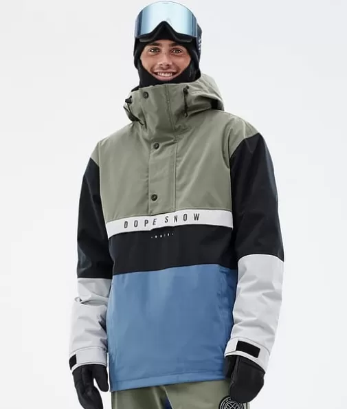 Ski Jassen<Dope Snow Legacy Track Greenish/LightGrey/Black/BlueSteel