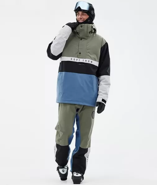 Ski Jassen<Dope Snow Legacy Track Greenish/LightGrey/Black/BlueSteel